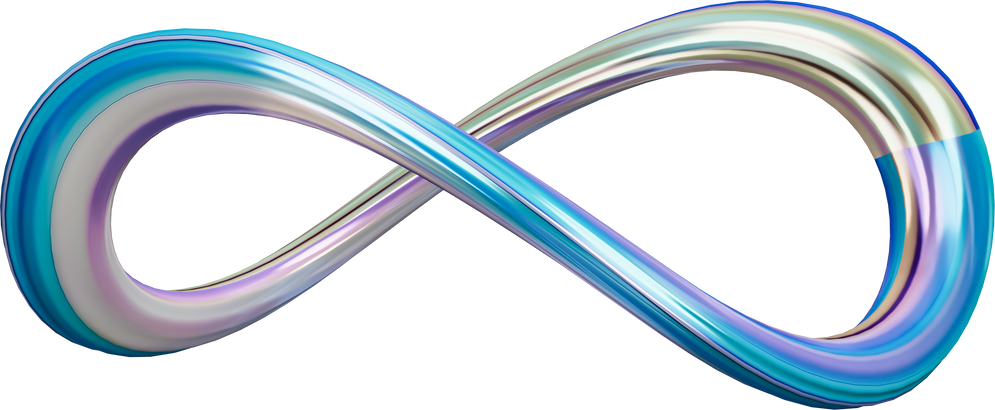 Infinity shape loop icon Illustration